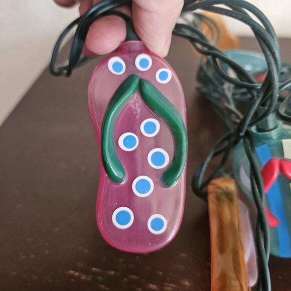 Flip Flops / Sandals Light Covers Party Patio Lights Set String of 10 Read - Picture 5 of 10